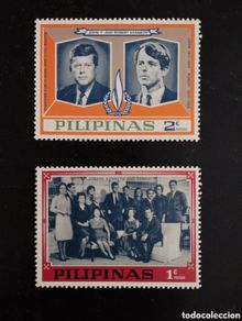 Sellos: Filipinas. 1968. John F. & Robert F. Kennedy y familia Kennedy.